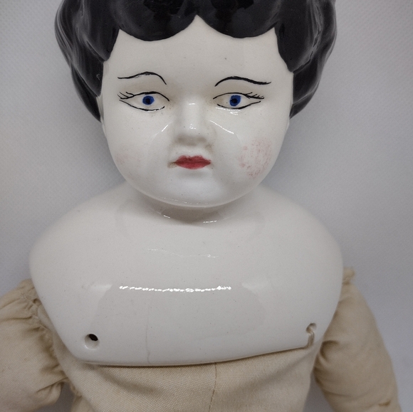 Vintage 17" German China Head Doll - Picture 3 of 12